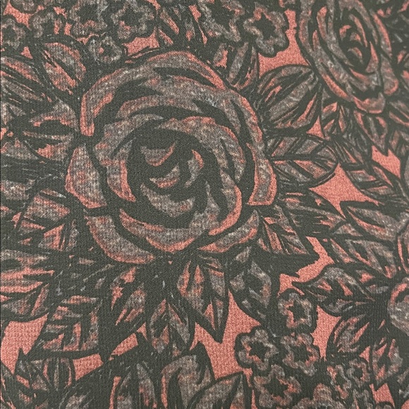 Reitmans Black Floral Print Dress with Tie Neck & 3/4 Sleeves Size L - Picture 5 of 6